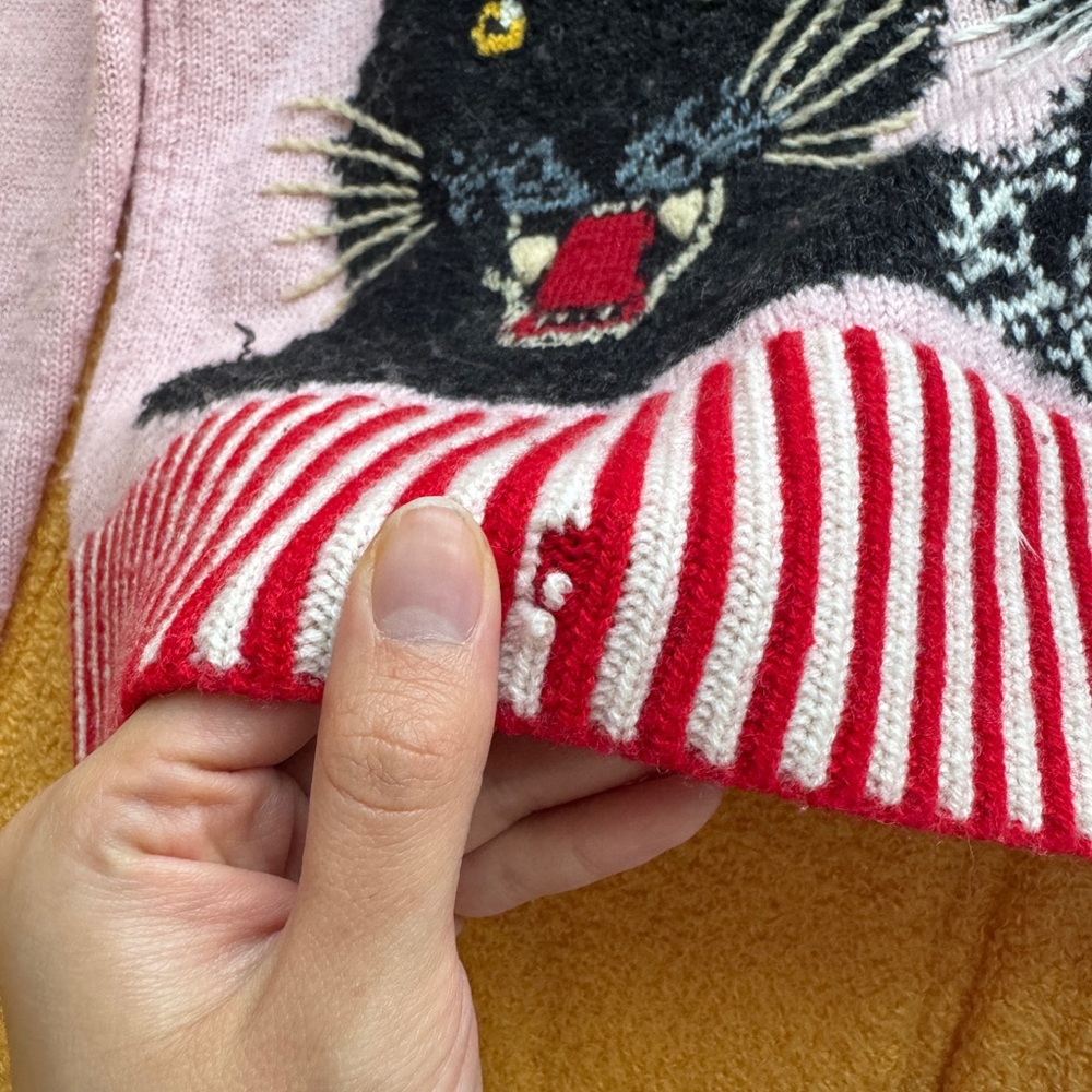 Gucci Pink Knit with Panther Motif - Picture 6 of 8